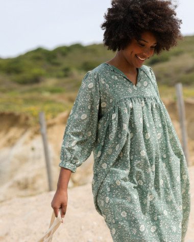 Robe Rena – Imprimé Block-print Makar