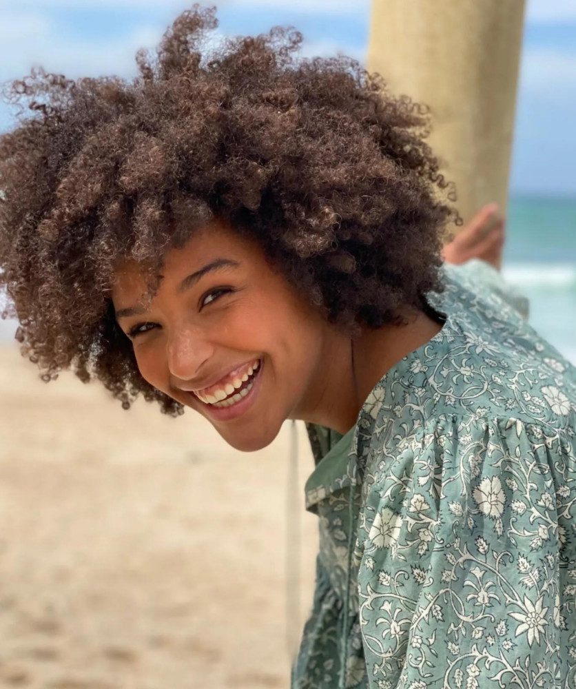 Robe Rena – Imprimé Block-print Makar