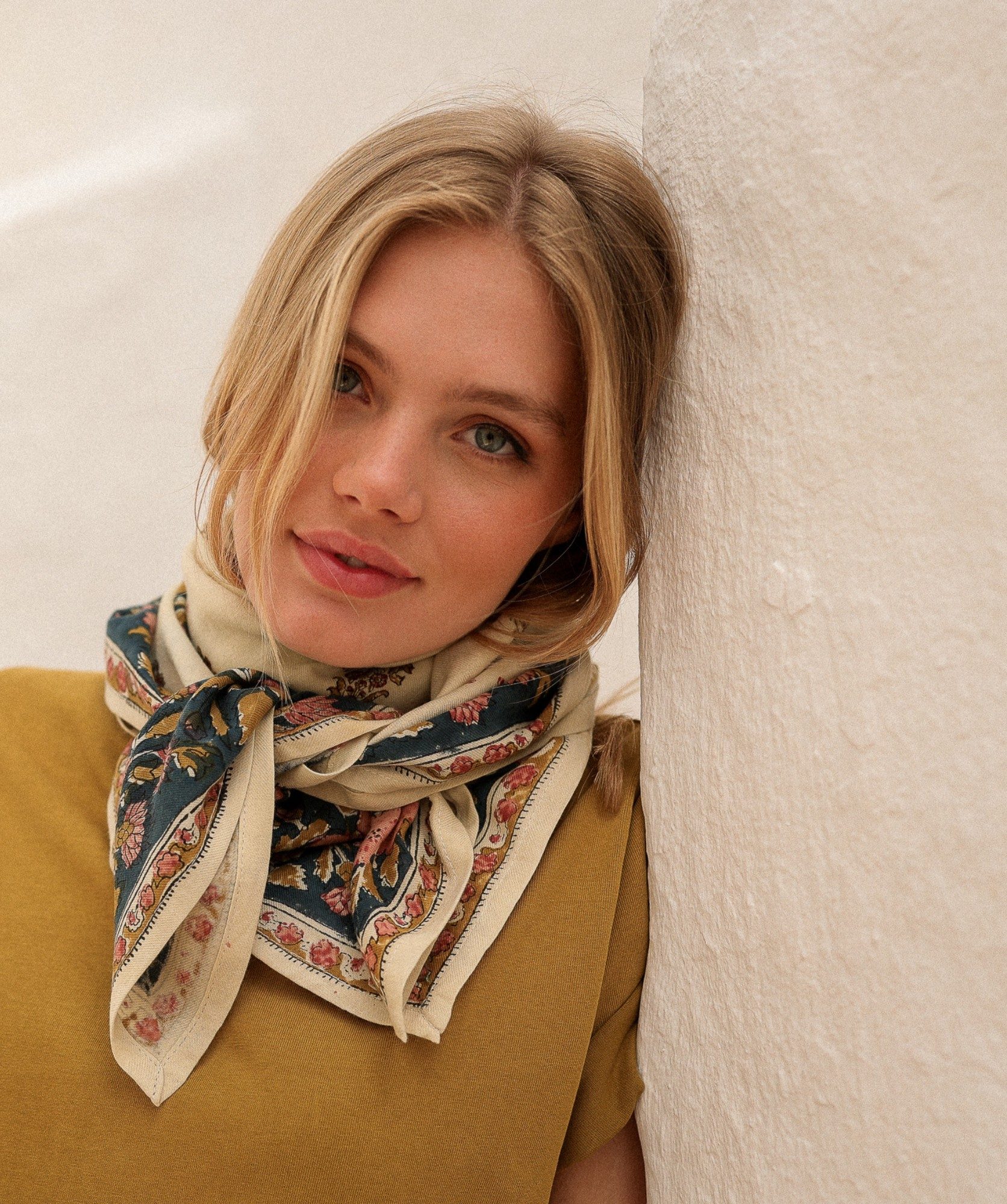 Foulard grand format – Balkan vanille