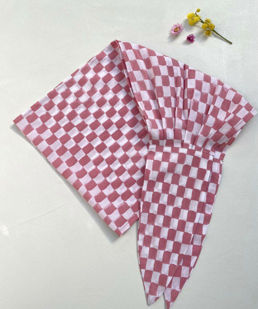Bandeau – Damier Rose