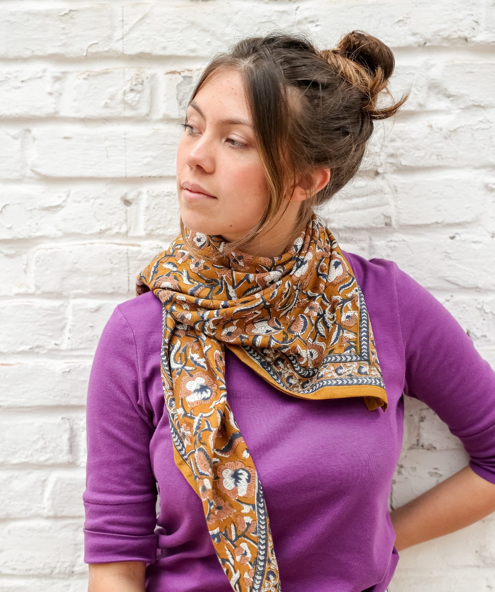 Foulard grand format – Jaya Safran