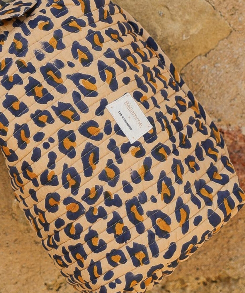 Trousse de toilette – Léopard Camel