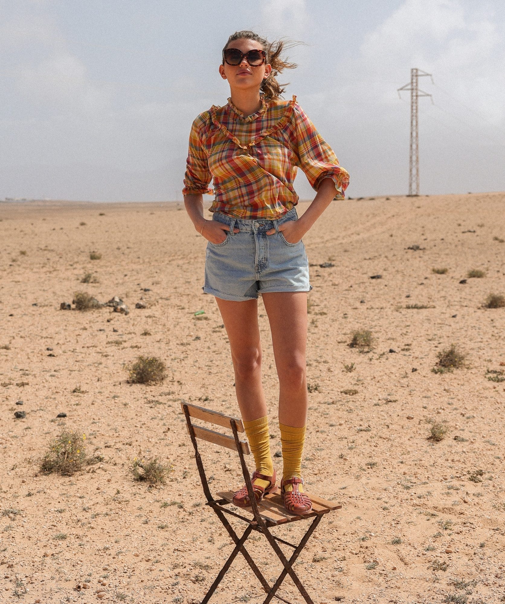 Blouse Teguise – Carreaux Gabriela