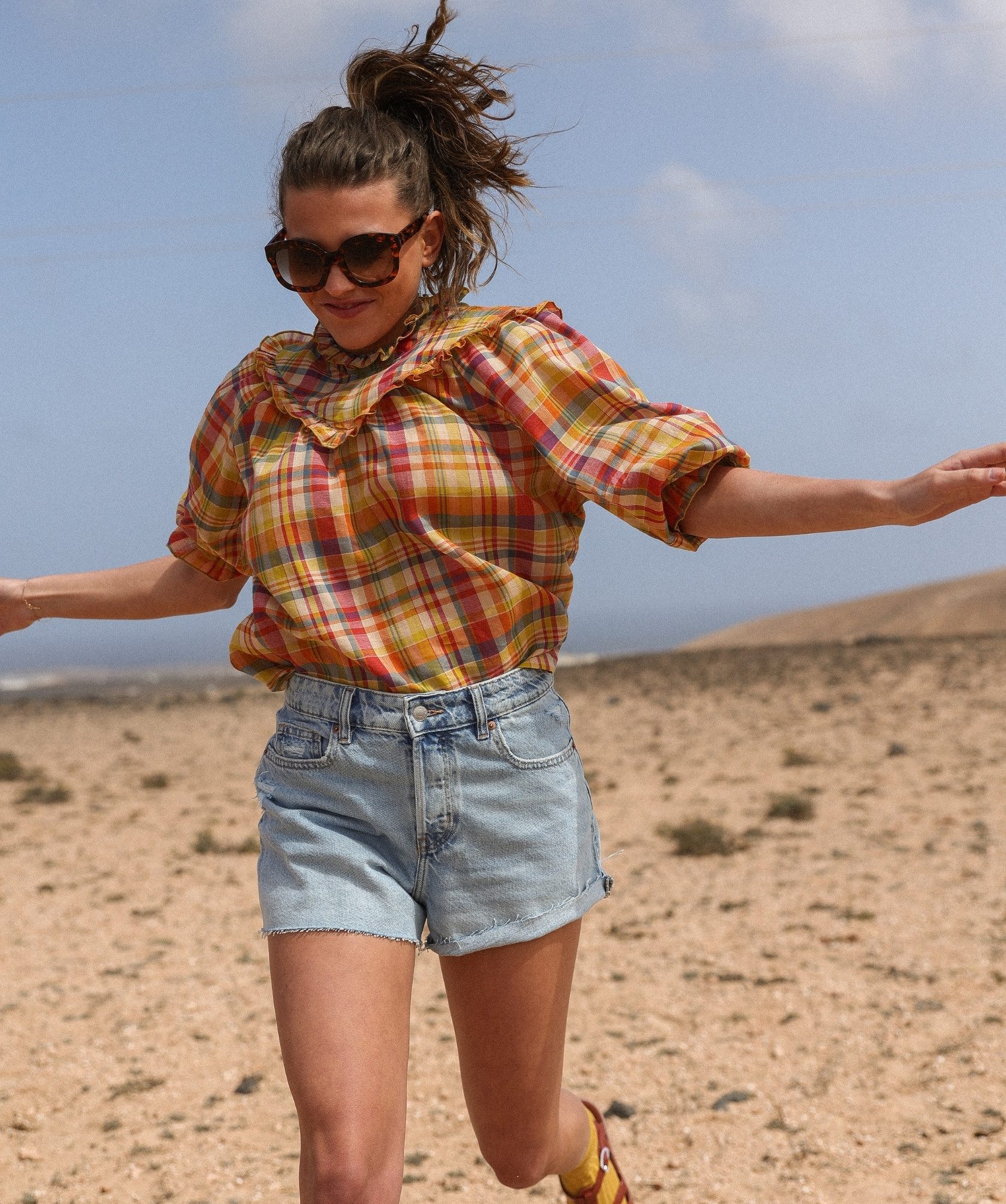 Blouse Teguise – Carreaux Gabriela