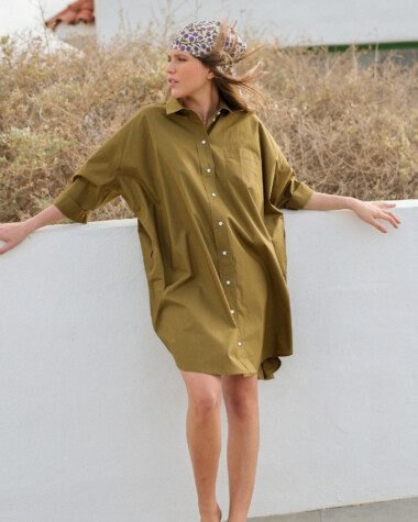 Robe Binibeca – Popeline Olive
