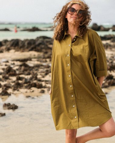 Robe Binibeca – Popeline Olive