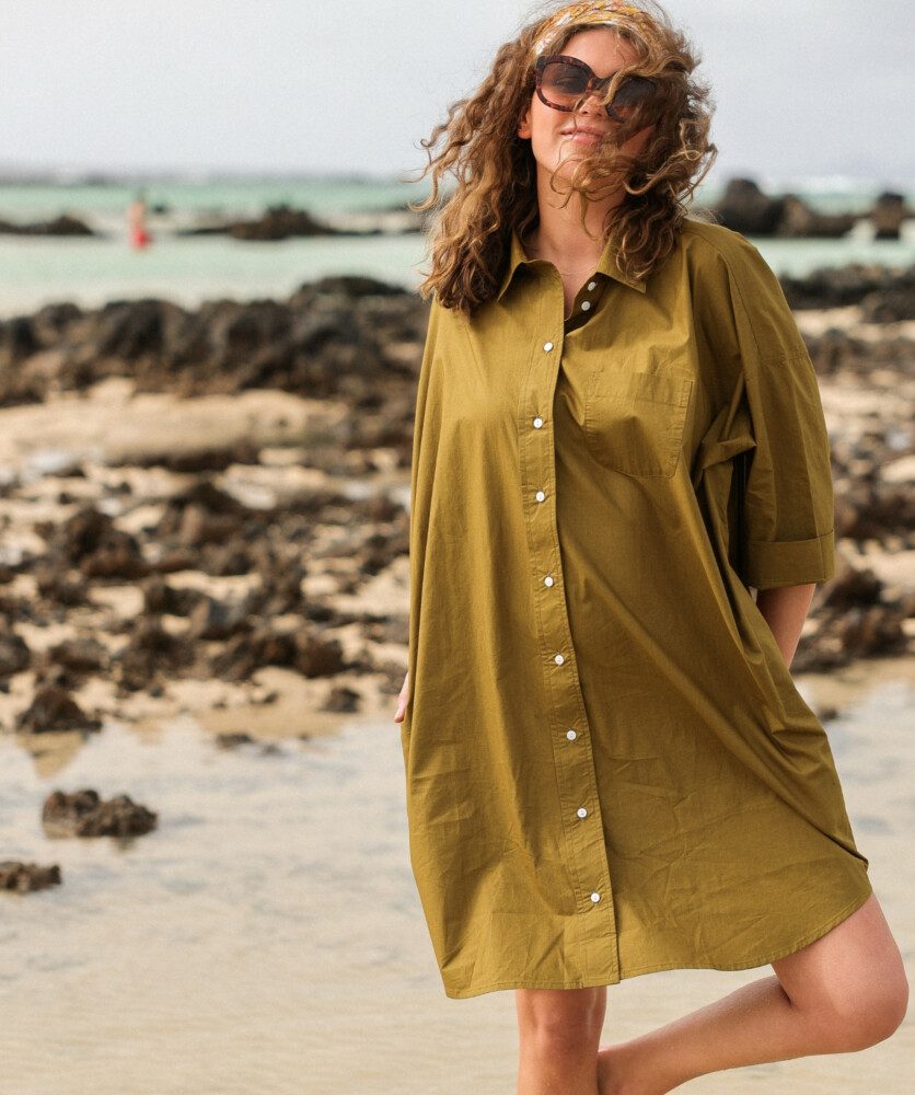 Robe Binibeca – Popeline Olive