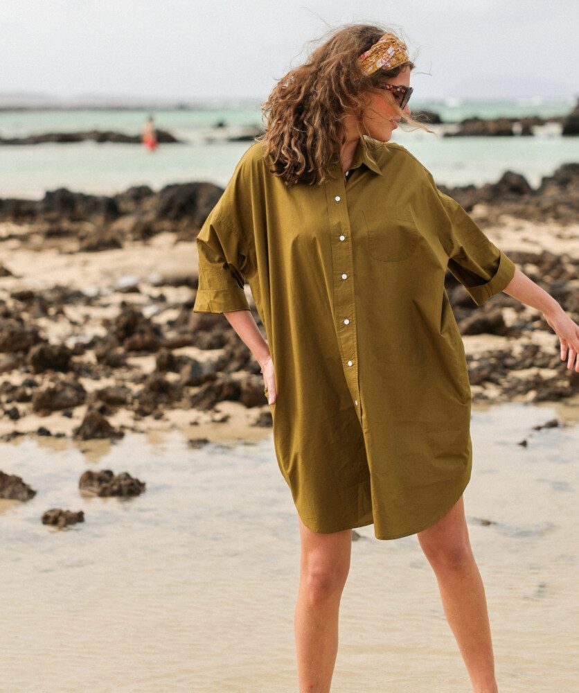 Robe Binibeca – Popeline Olive