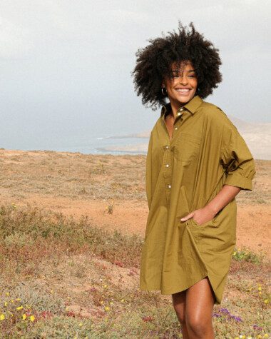 Robe Binibeca – Popeline Olive