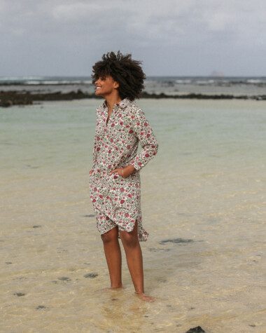 Robe Uma – Imprimé Block-print* Selena