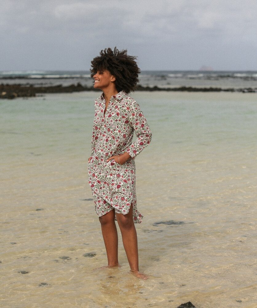 Robe Uma – Imprimé Block-print* Selena