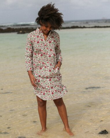 Robe Uma – Imprimé Block-print* Selena