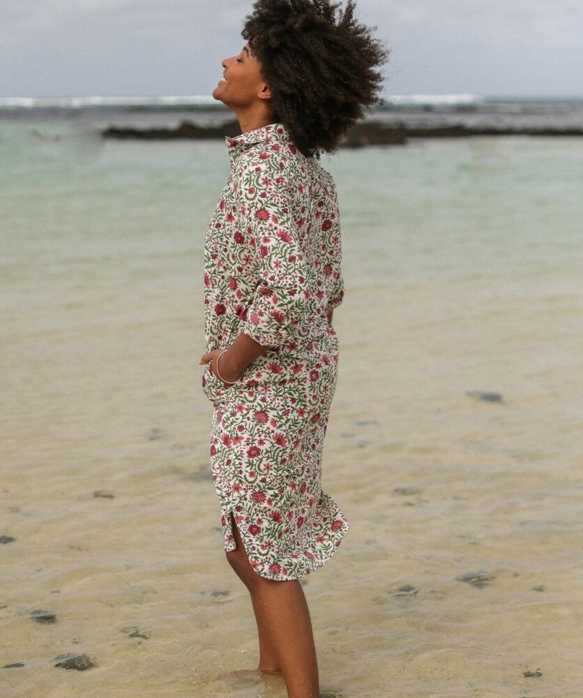 Robe Uma – Imprimé Block-print* Selena