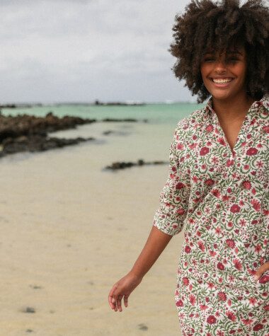Robe Uma – Imprimé Block-print* Selena