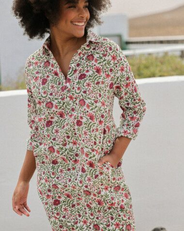 Robe Uma – Imprimé Block-print* Selena