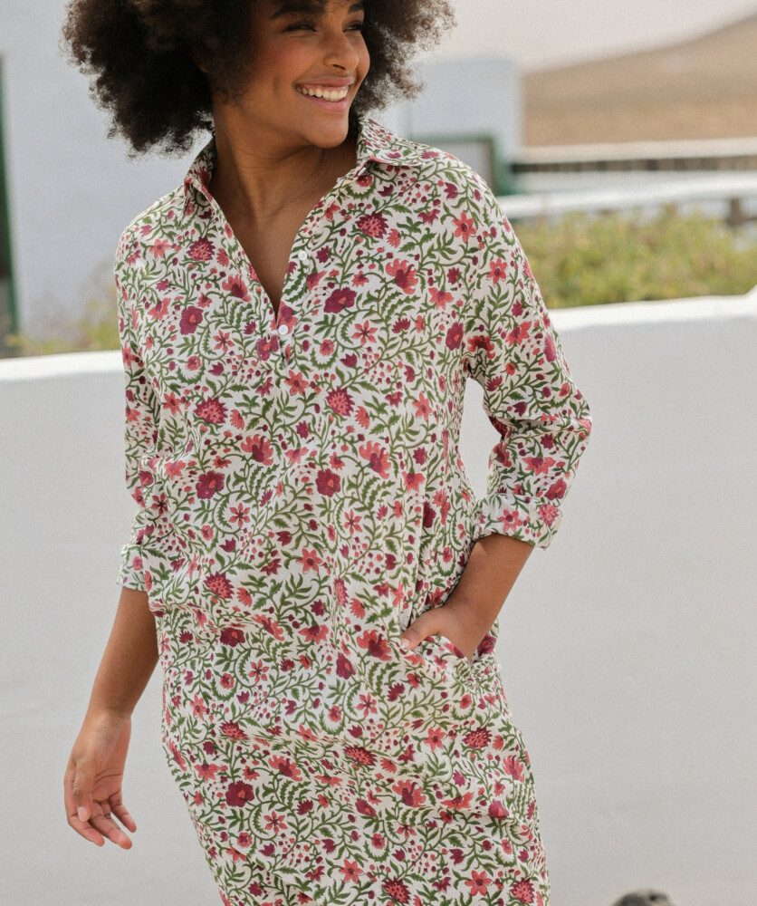 Robe Uma – Imprimé Block-print* Selena