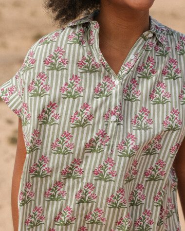 Robe Sandra – Imprimé Block-print* Balitara