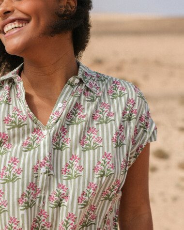Robe Sandra – Imprimé Block-print* Balitara