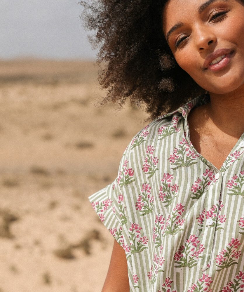 Robe Sandra – Imprimé Block-print* Balitara