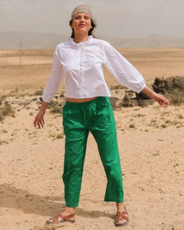 Chemise Fornels – popeline de coton Blanche