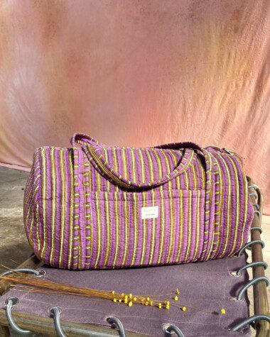 Sac week-end – Rayé Purple