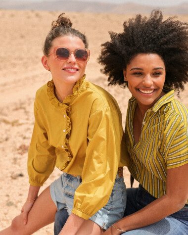 Chemise Fornels – popeline de coton Yellow