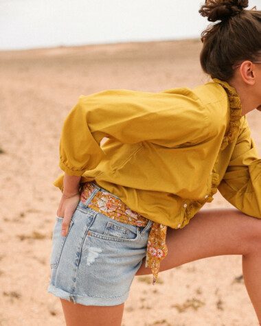 Chemise Fornels – popeline de coton Yellow