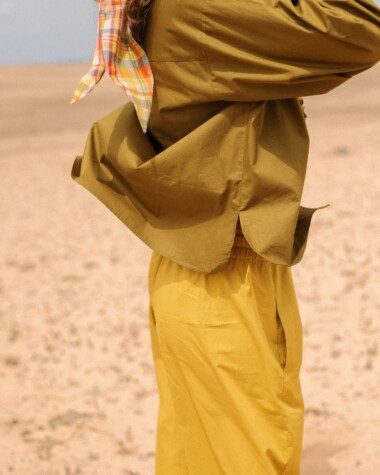 Pantalon Calista – Popeline de coton Yellow
