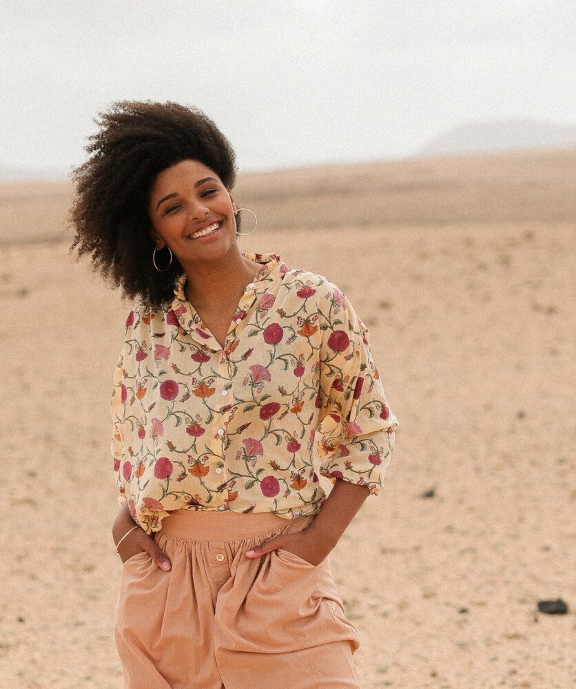Blouse Séville – Imprimé block-print Paulina