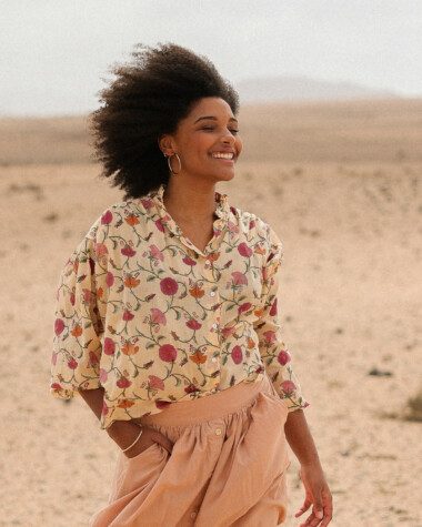 Blouse Séville – Imprimé block-print Paulina