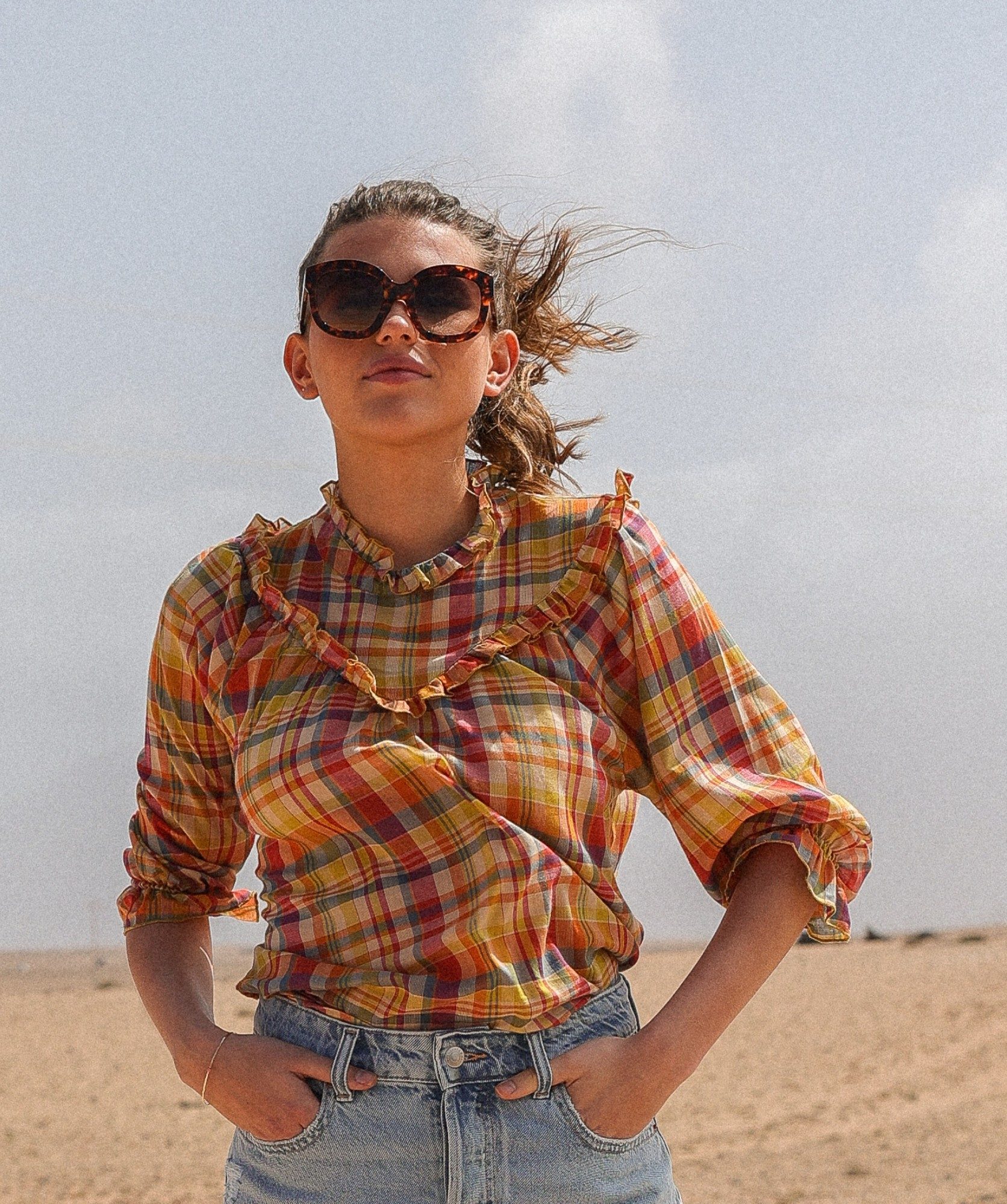 Blouse Teguise – Carreaux Gabriela