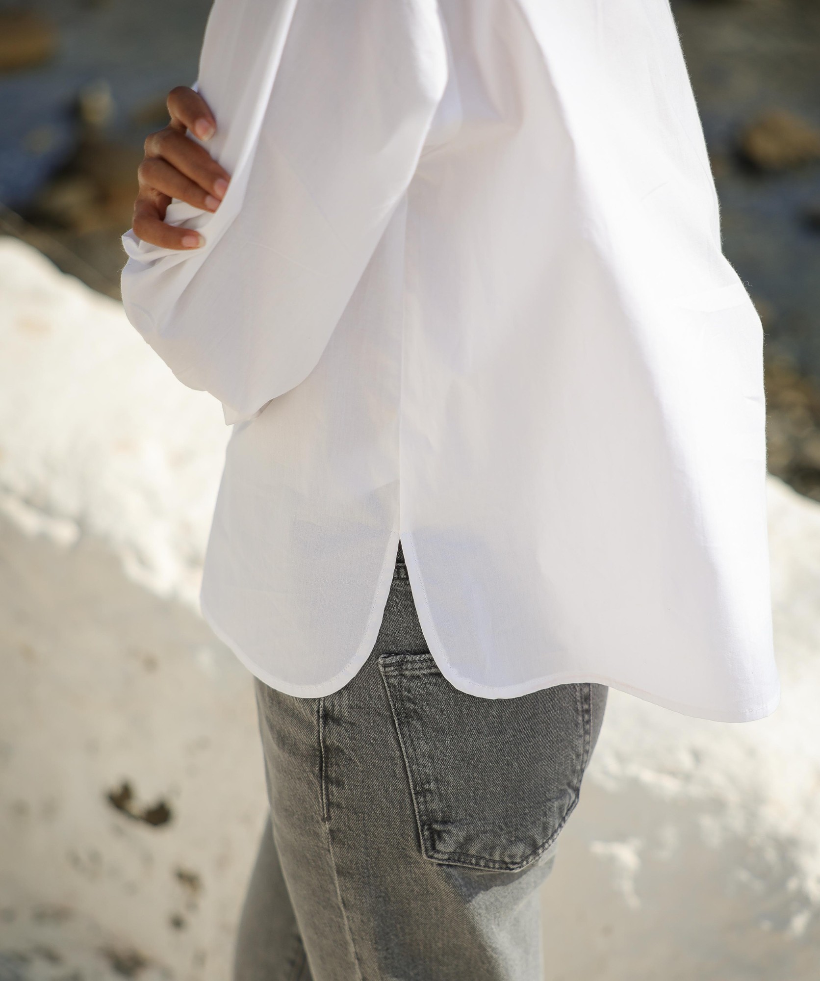 Chemise Fornels – Popeline de coton blanche