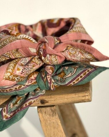Foulard petit format – Jaya rose blush