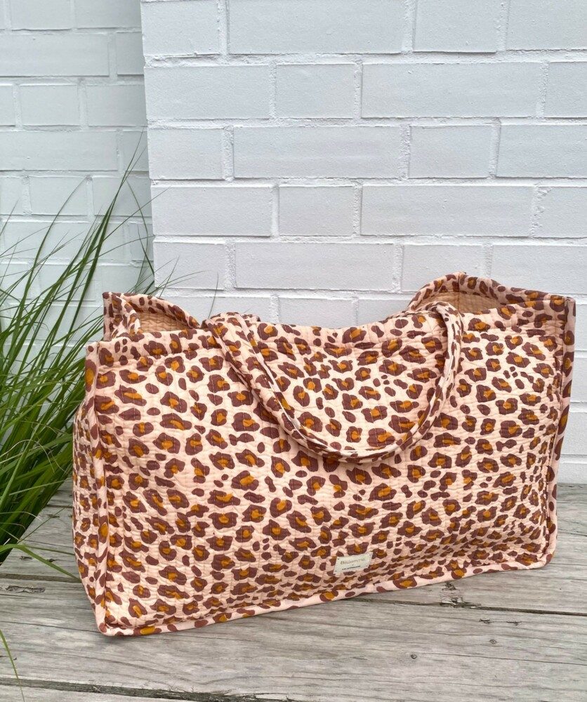 Sac Cabas Grand Format – Léopard rose