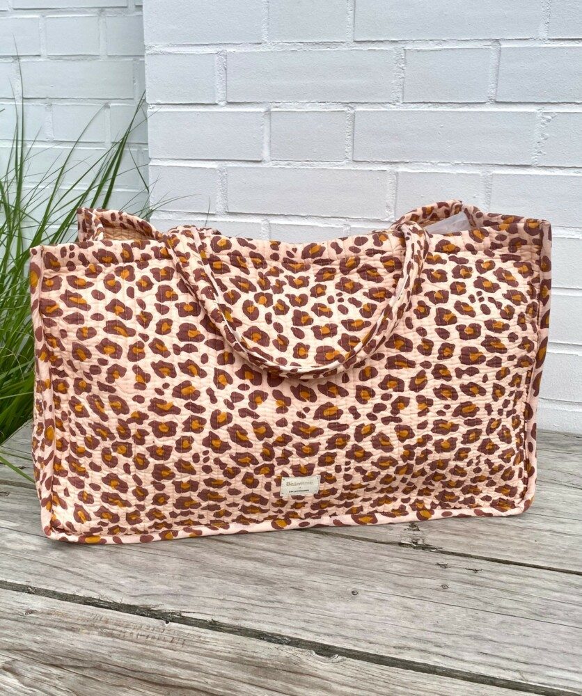 Sac Cabas Grand Format – Léopard rose