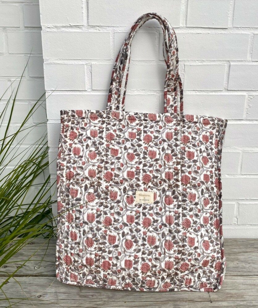 Sac Cabas – Imprimé Paola blanc