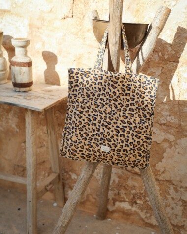 Sac Cabas Amalfi – Léopard camel