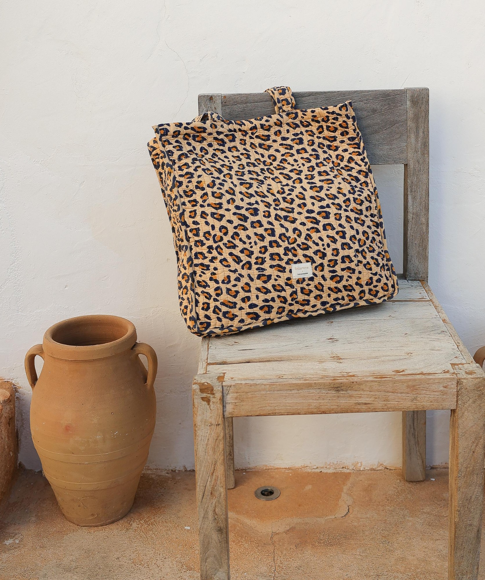 Sac Cabas Amalfi – Léopard camel