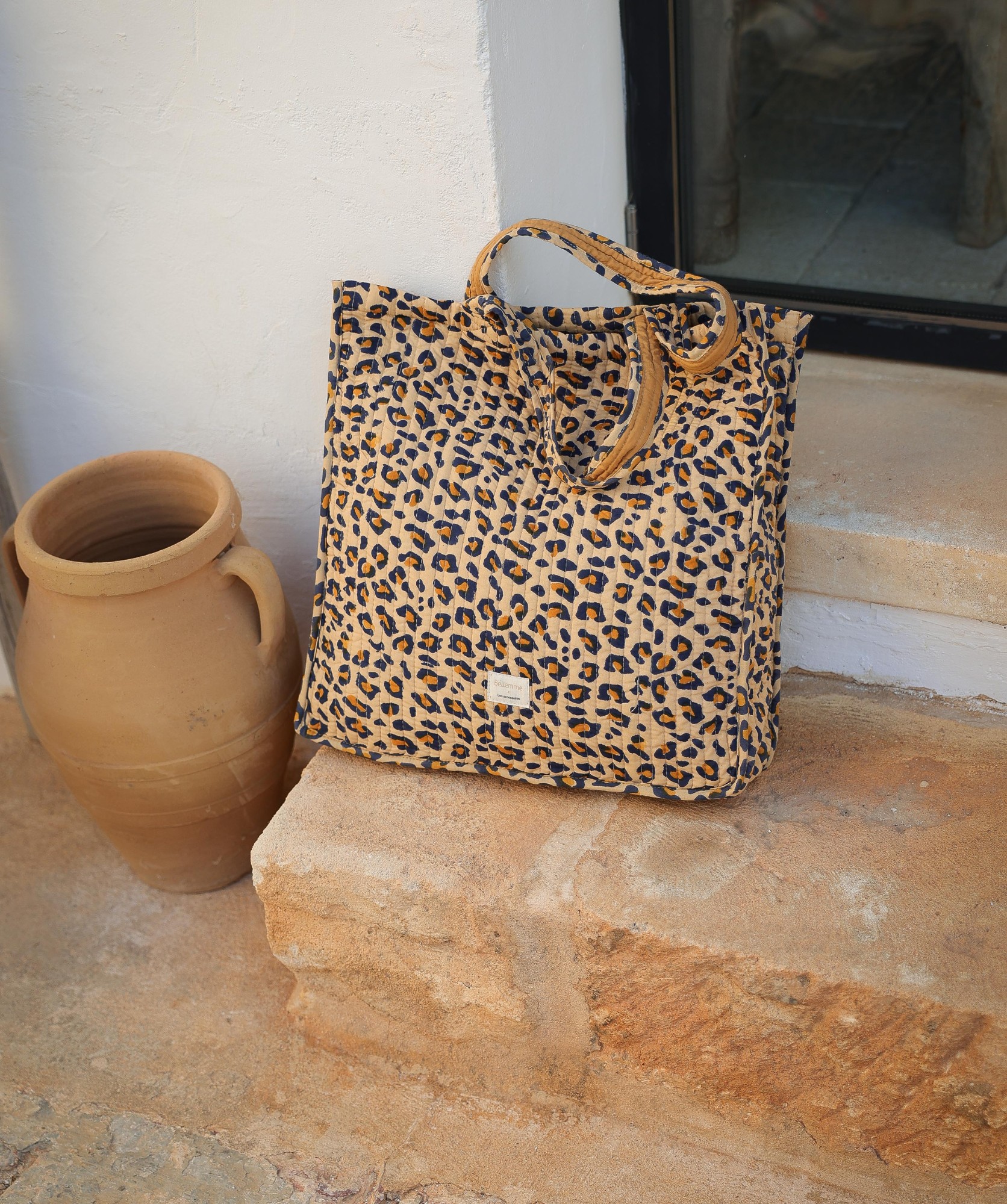 Sac Cabas Amalfi – Léopard camel