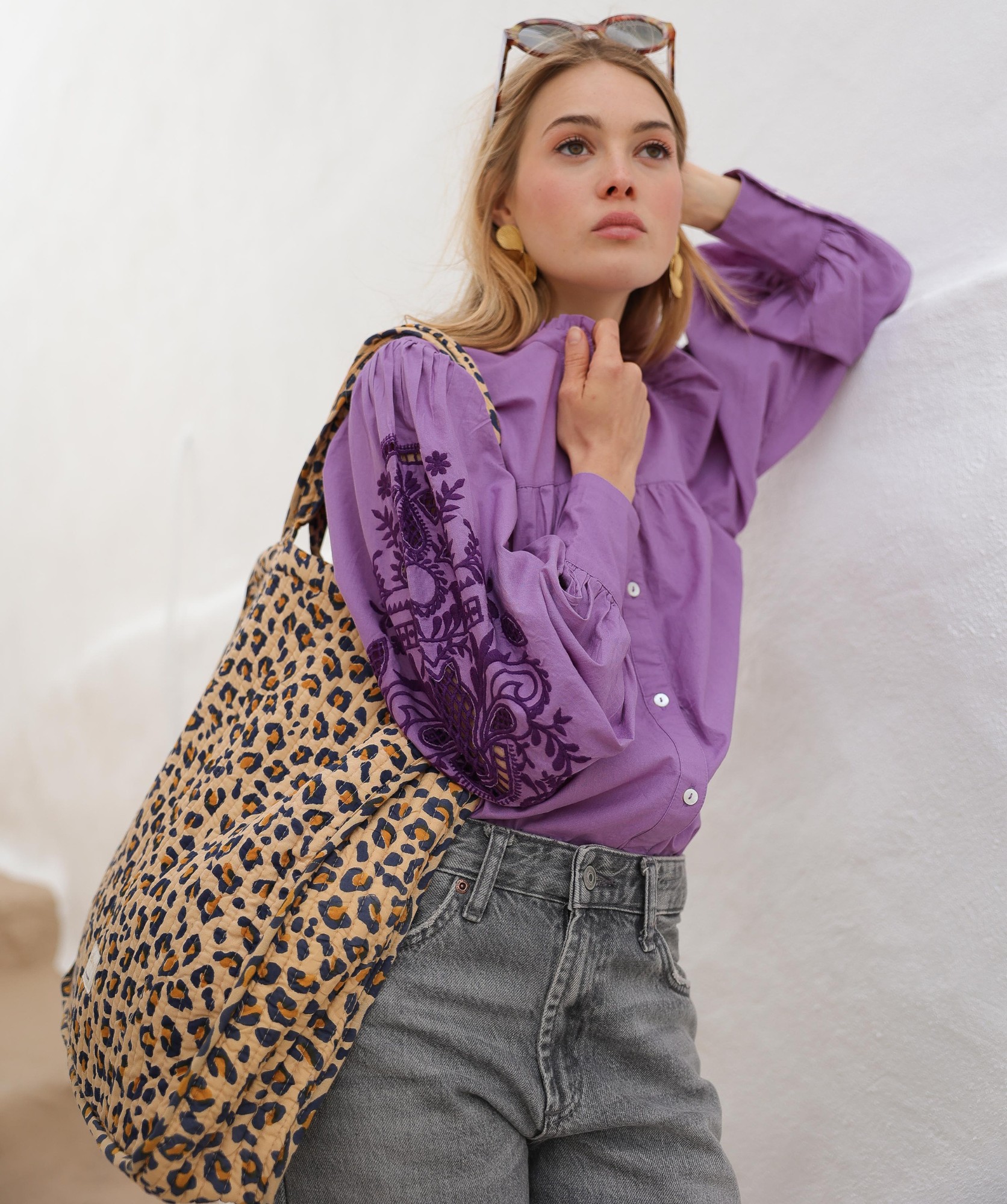 Sac Cabas Amalfi – Léopard camel