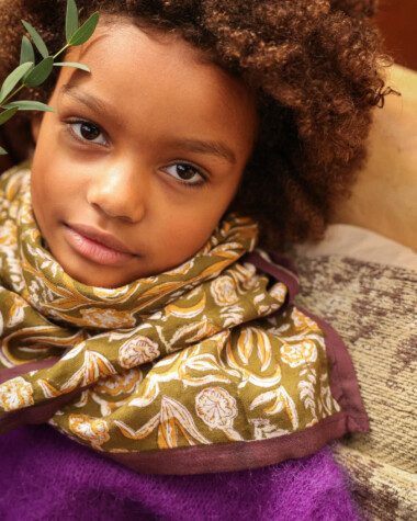 Foulard grand format – Elora Kaki