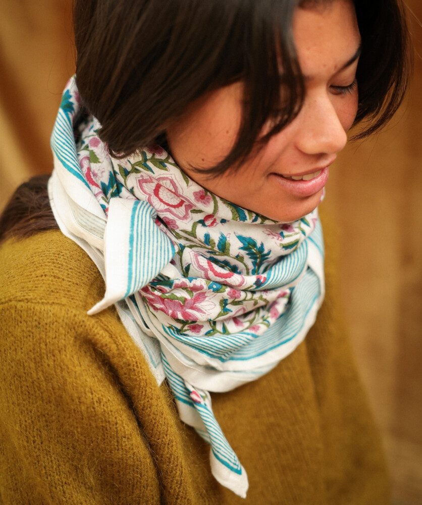 Foulard grand format – Alvaro white