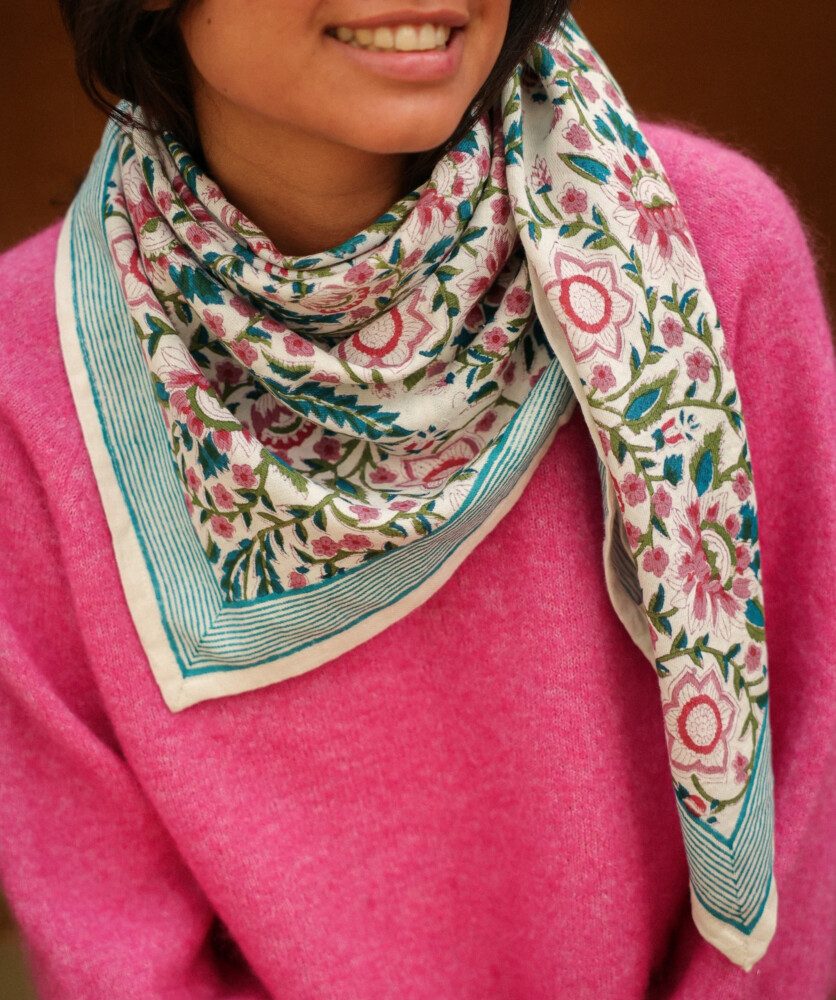 Foulard grand format – Alvaro white