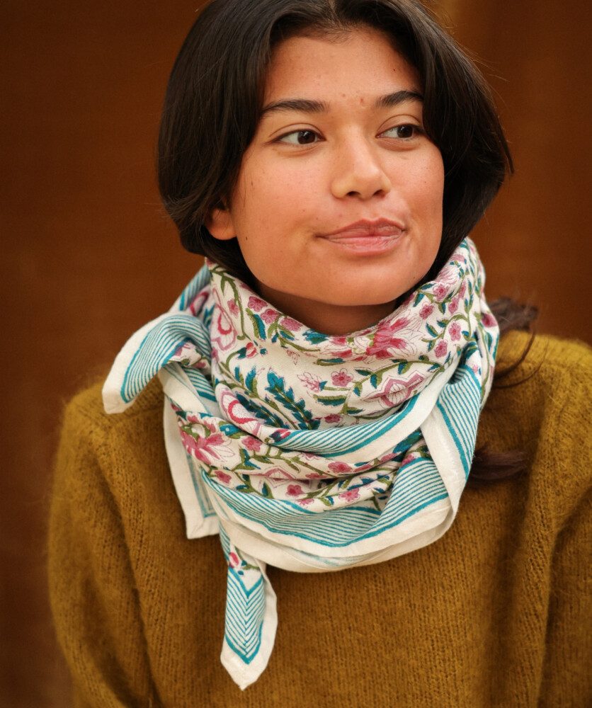 Foulard grand format – Alvaro white