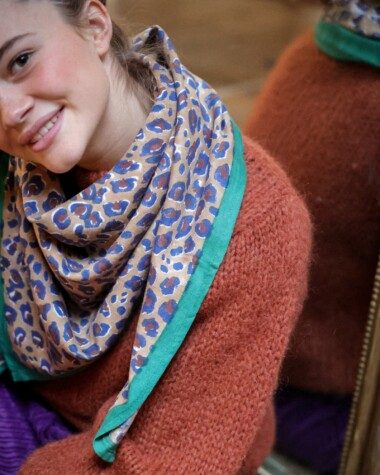 Foulard grand format – Tendua Emeraude