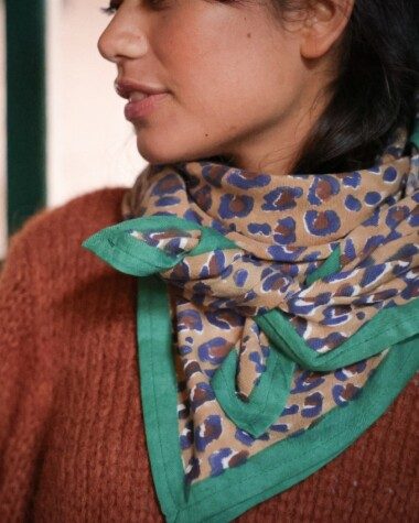 Foulard grand format – Tendua Emeraude