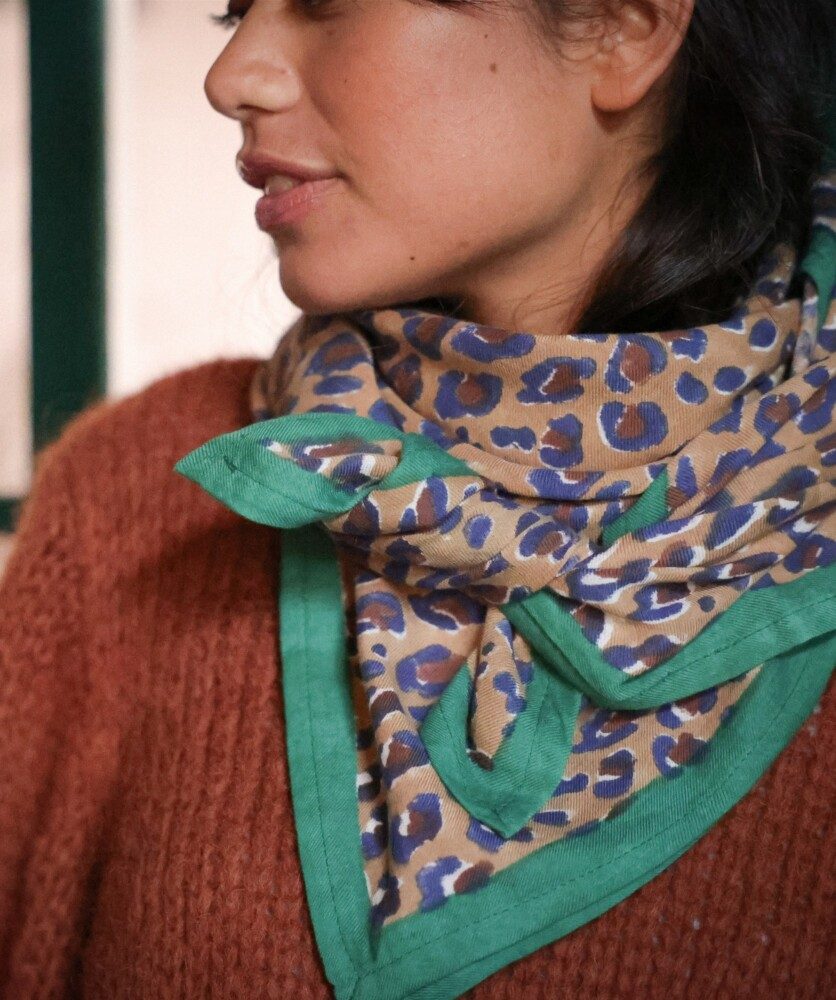 Foulard grand format – Tendua Emeraude
