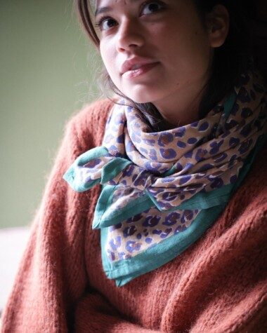 Foulard grand format – Tendua Emeraude