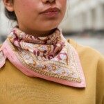 Foulard petit format – Jaya rose blush