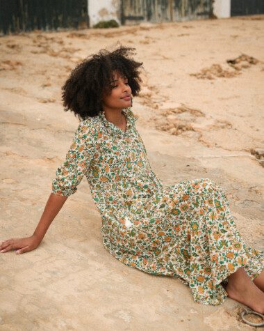 Robe Anaya – Imprimé Sesimbra green